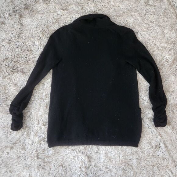 Fenn Wright Manson Gathered Wrist Black Cashmere Cardigan Sweater Size Small - Picture 6 of 9